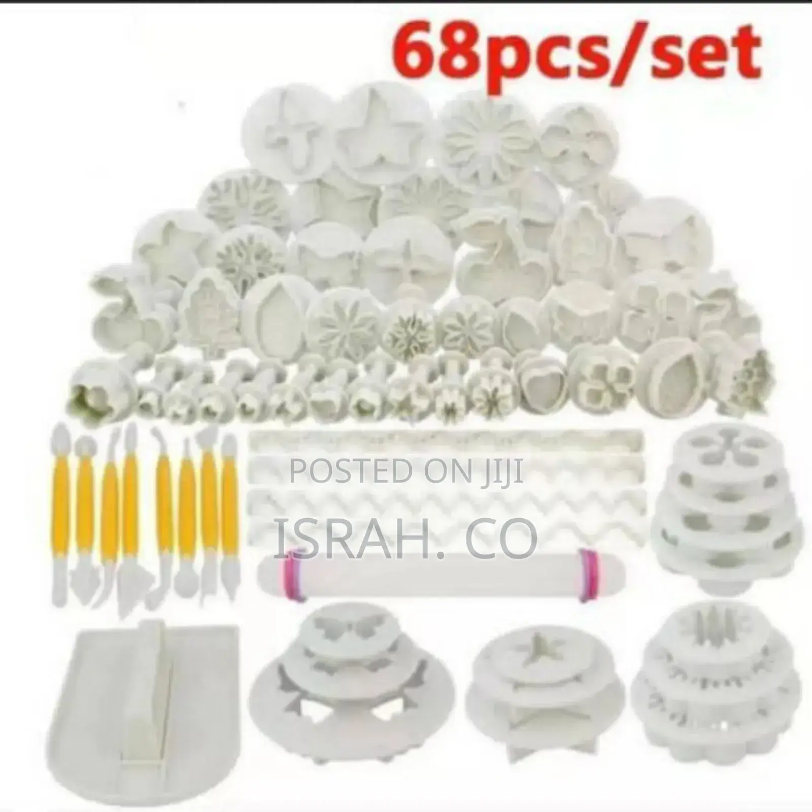 68 PCS Cake Baking Decorating Tools Kit Icing Plunger Moulds