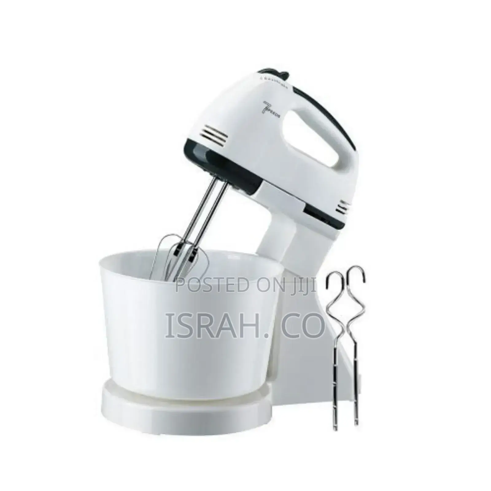 Scarlett 7 Speed Hand Mixer With Stand Mixer Steel Bowl,