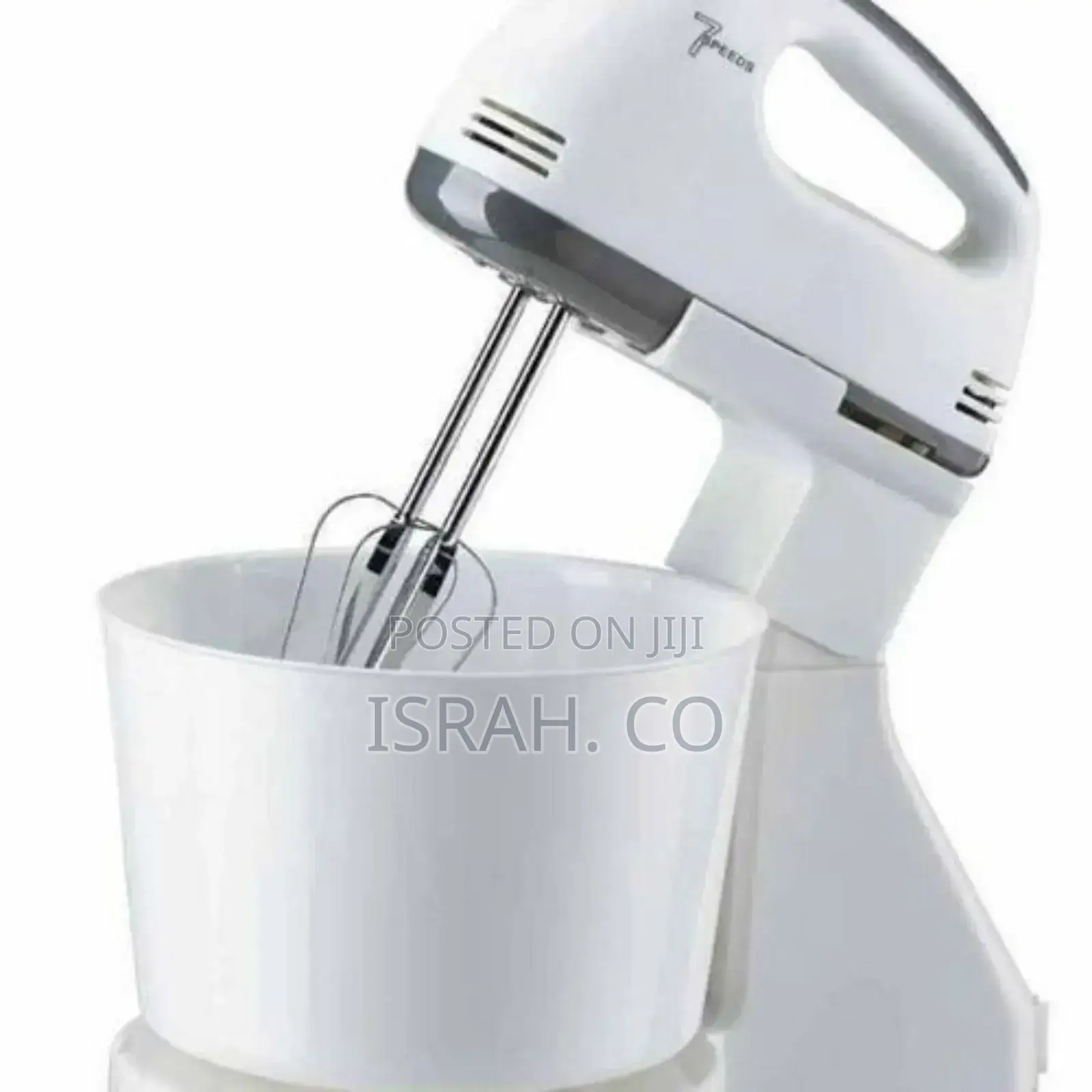Scarlett 7 Speed Hand Mixer With Stand Mixer Steel Bowl,