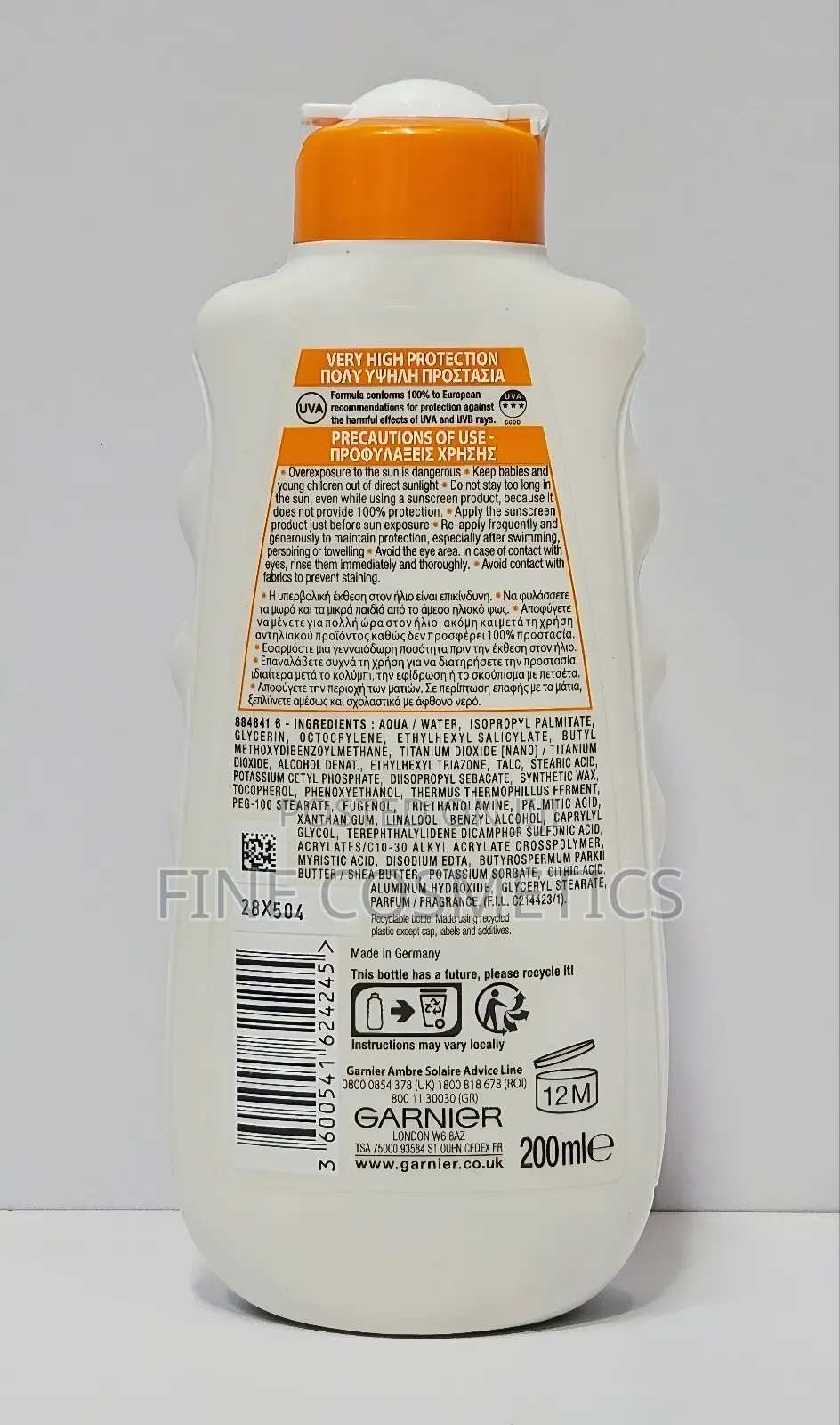 Garnier Ambre Solaire 24hrs Hydra Protect
Sunscreen Lotion