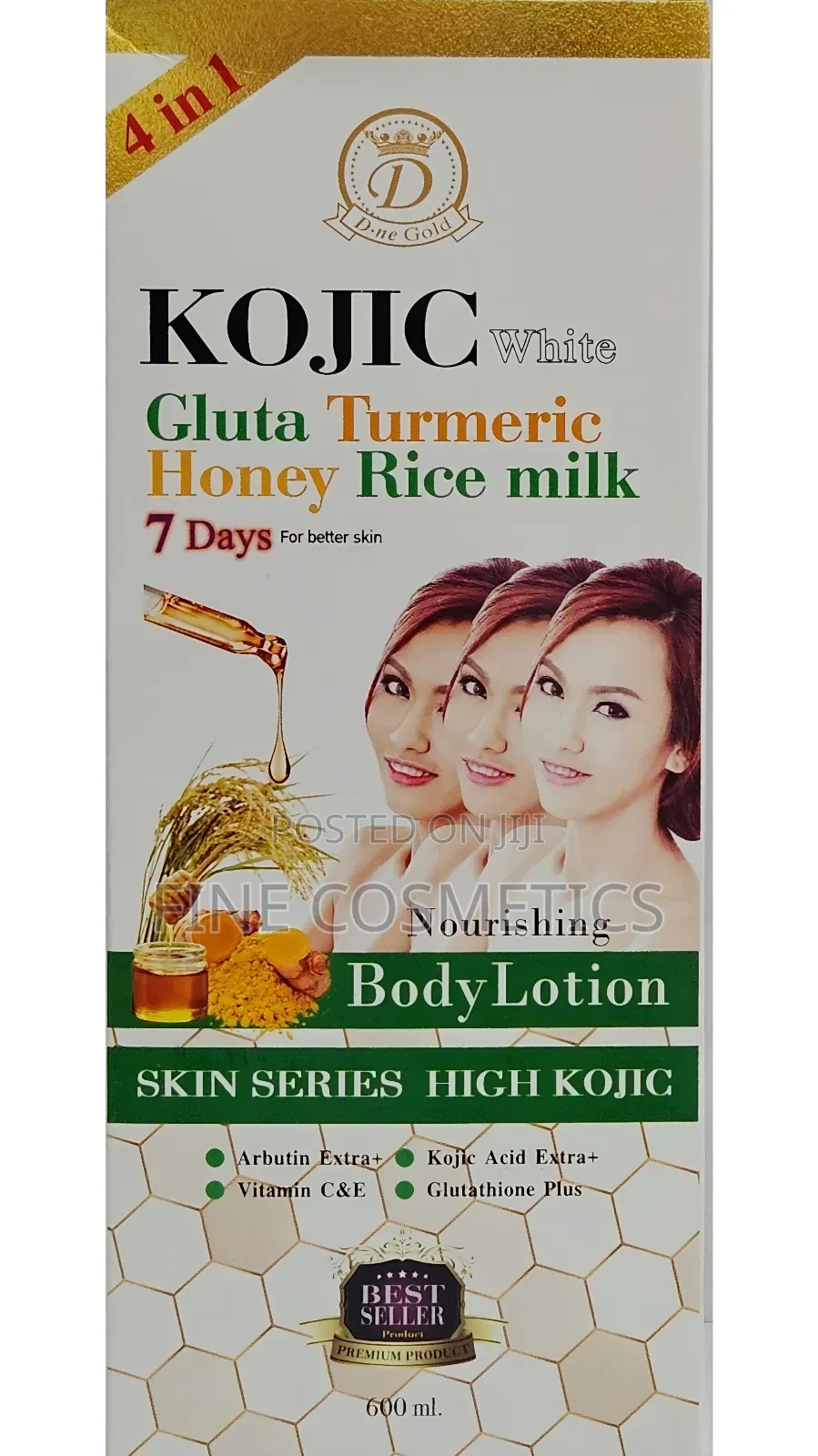 KOJIC WHITE Gluta Turmeric Honey 7days Skin Whitening Lotion