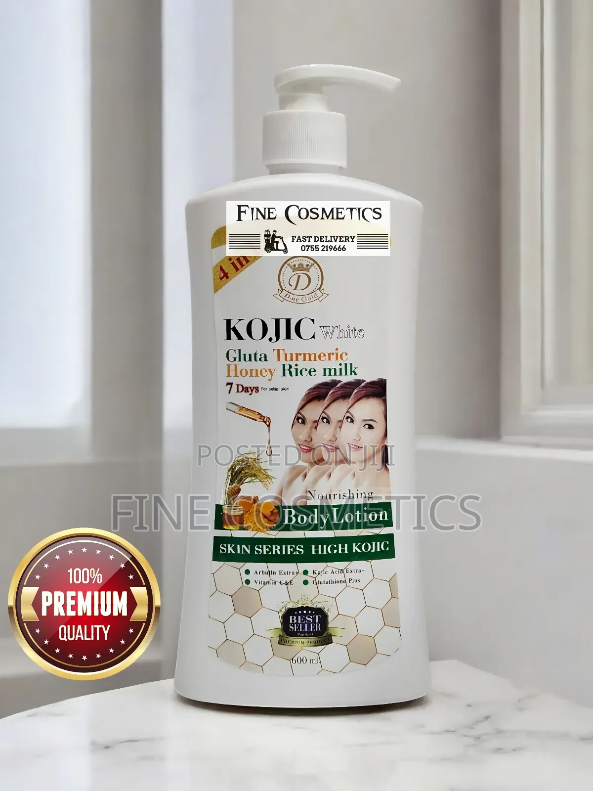 KOJIC WHITE Gluta Turmeric Honey 7days Skin Whitening Lotion