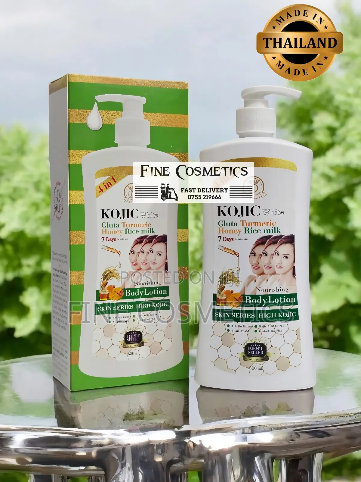 KOJIC WHITE Gluta Turmeric Honey 7days Skin Whitening Lotion