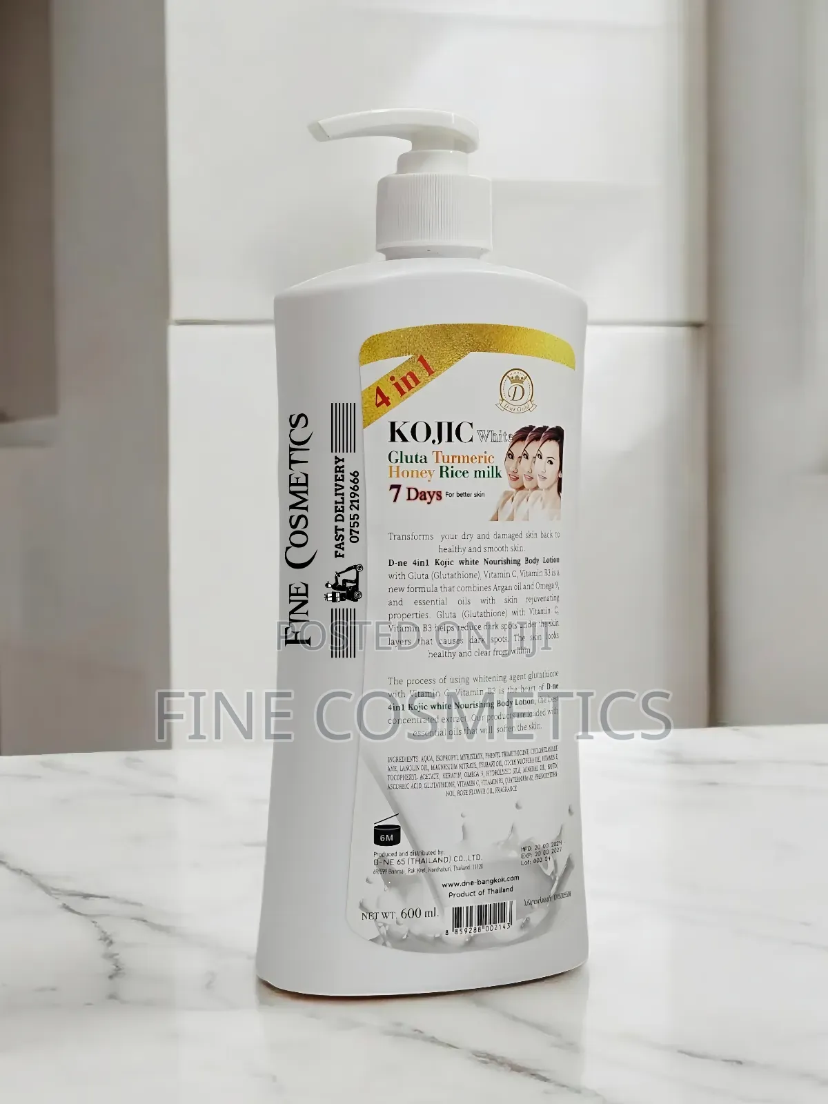 KOJIC WHITE Gluta Turmeric Honey 7days Skin Whitening Lotion