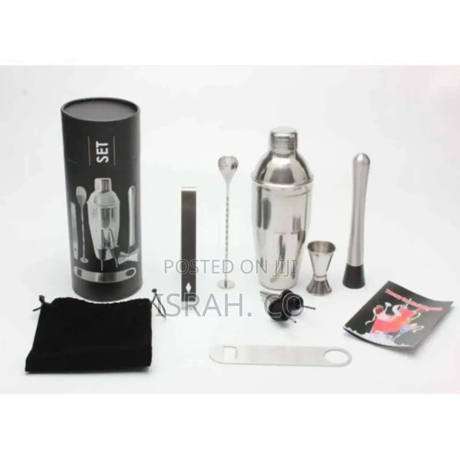 Cocktail Shaker Set, 8 Piece Bartender Drink Mixing Kit