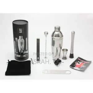 Cocktail Shaker Set, 8 Piece Bartender Drink Mixing Kit