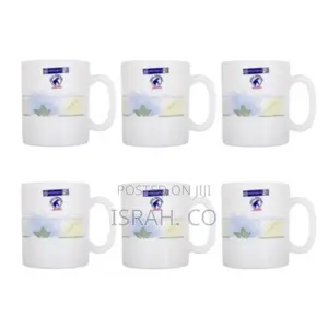 6 Pieces of Luminarc Tea Coffee Mugs Cups-Blue
