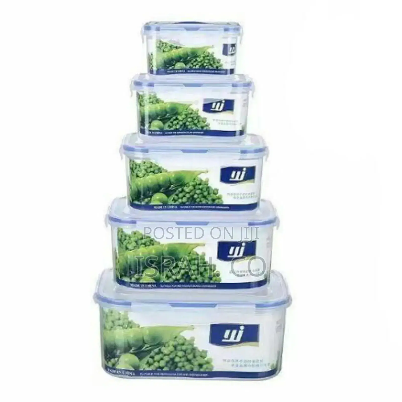 5 Piece Airtight Food Storage Containers Tins With Lids