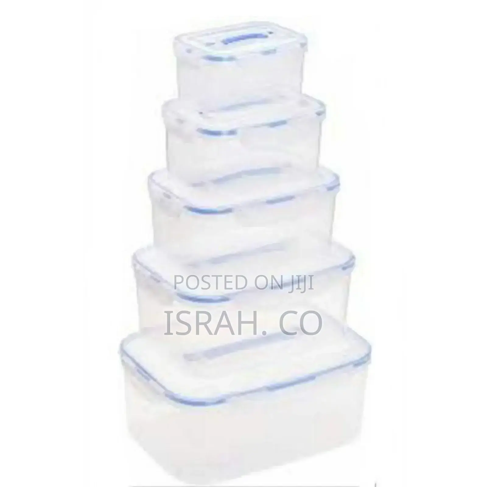 5 Piece Airtight Food Storage Containers Tins With Lids
