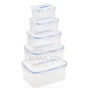 5 Piece Airtight Food Storage Containers Tins With Lids