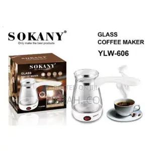 Sokany 500ml Coffee Maker Pot,Glass Electrical Coffee Kettle