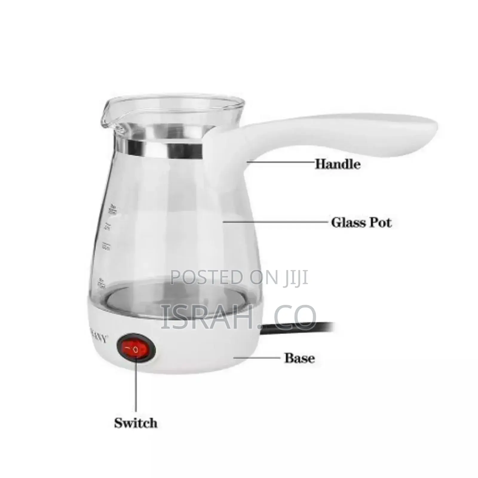 Sokany 500ml Coffee Maker Pot,Glass Electrical Coffee Kettle