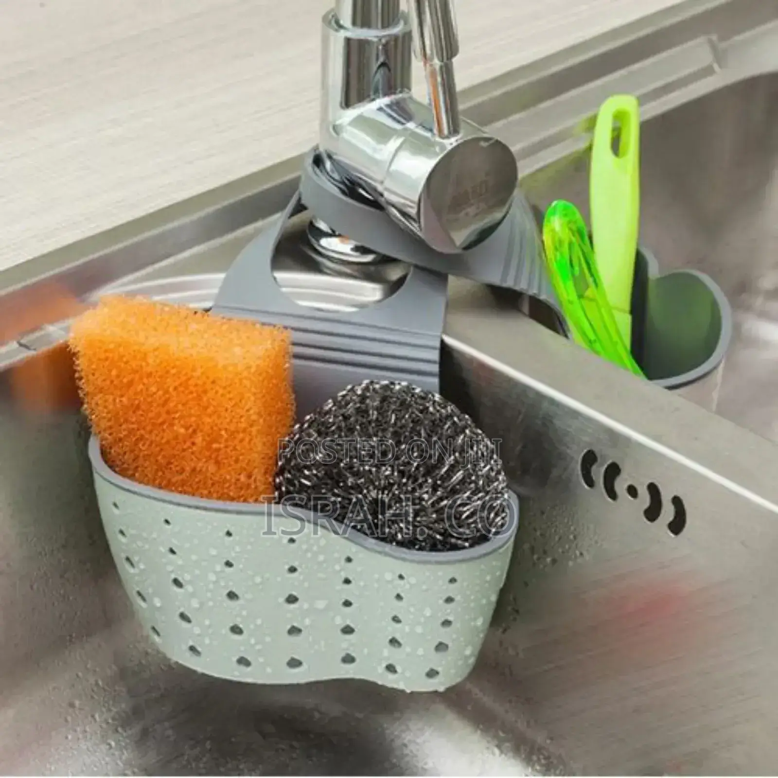 Kitchen Sink Soap Dish,Sponge Drainer Storage Basket Holder
