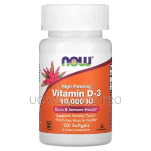 Photo - NOW Foods, Vitamin D3 10000, High Potency, 120 Softgels