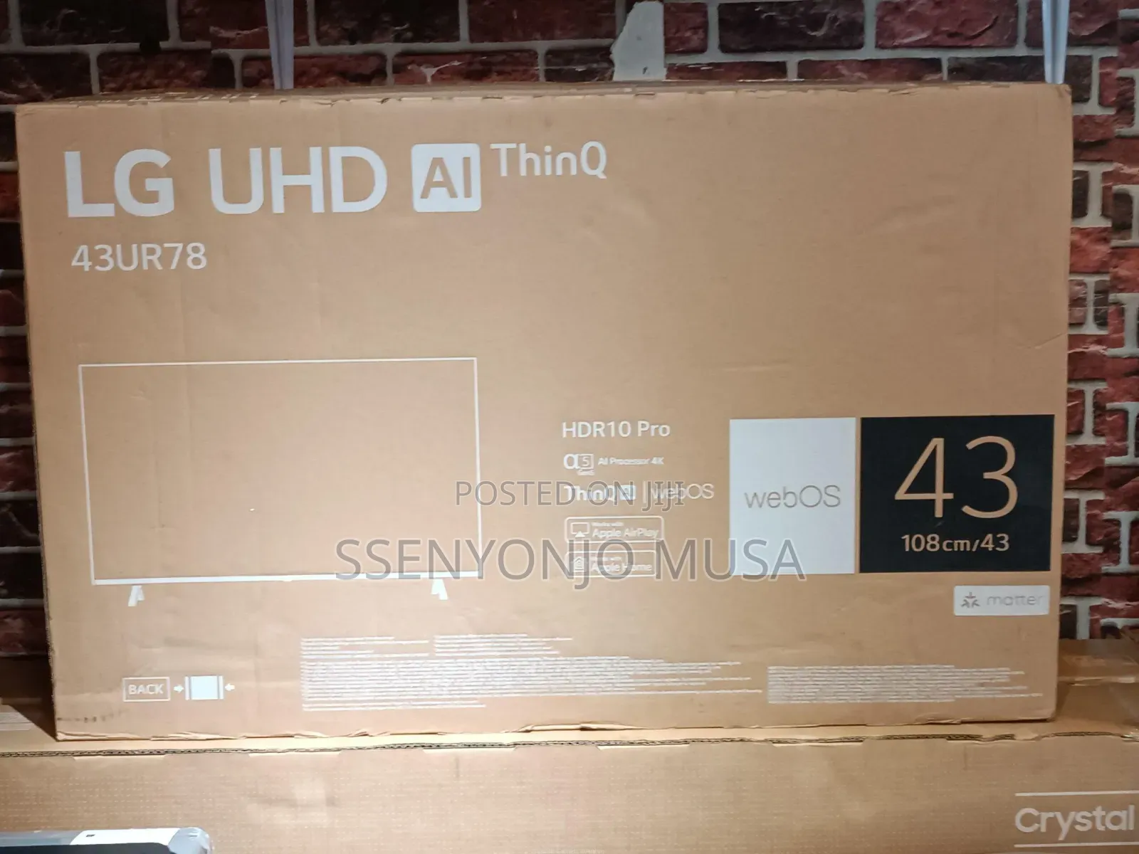 Lg Smart Tv 43" Inches 43ur78 Uhd | Thinq Ai, Magic Remote