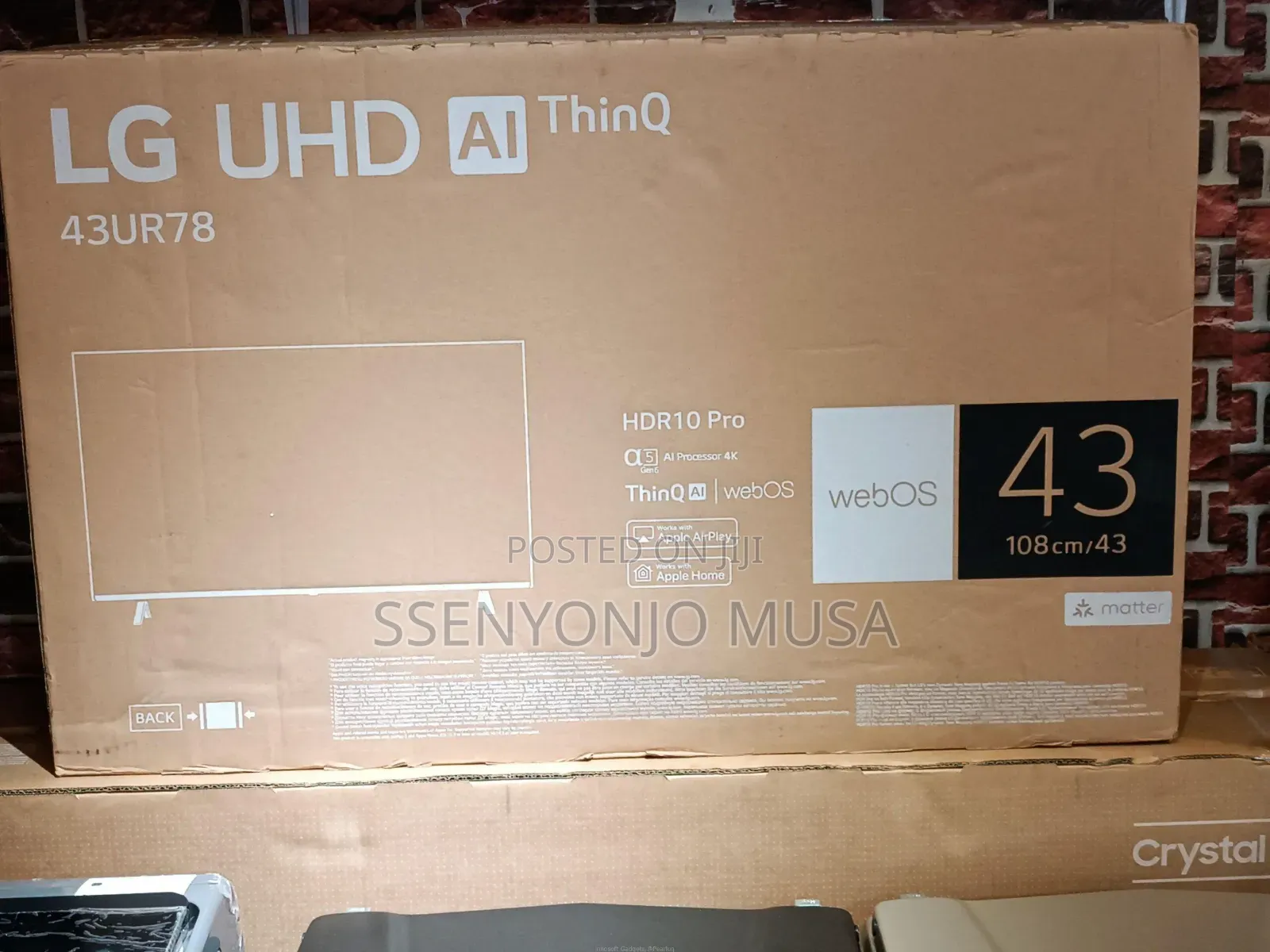 Lg Smart Tv 43" Inches 43ur78 Uhd | Thinq Ai, Magic Remote