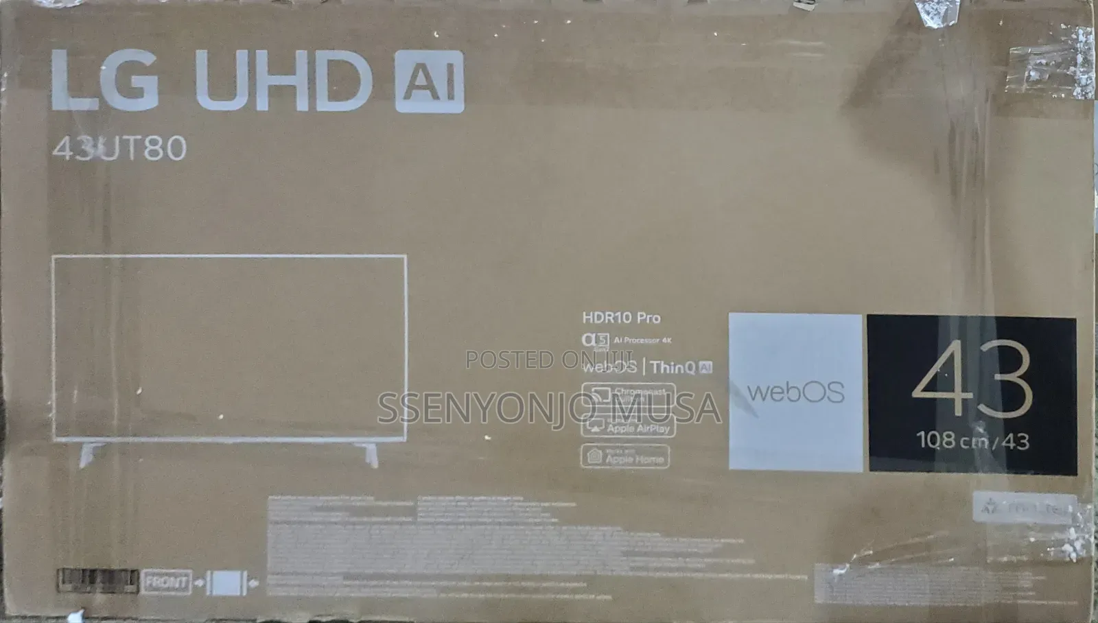 LG 43ut80 43" Uhd Smart TV | Hdr10, Webos, Thinq Ai