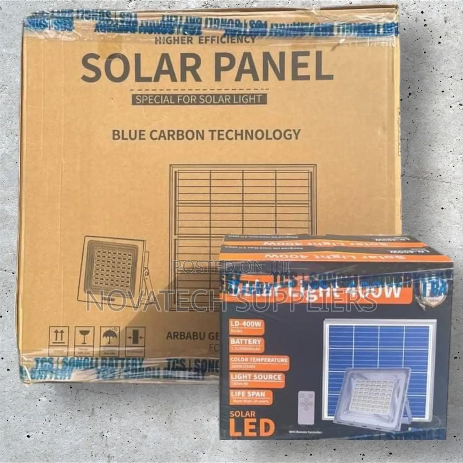 400W Blue Carbon Solar Wawa Flood Lights Daxton