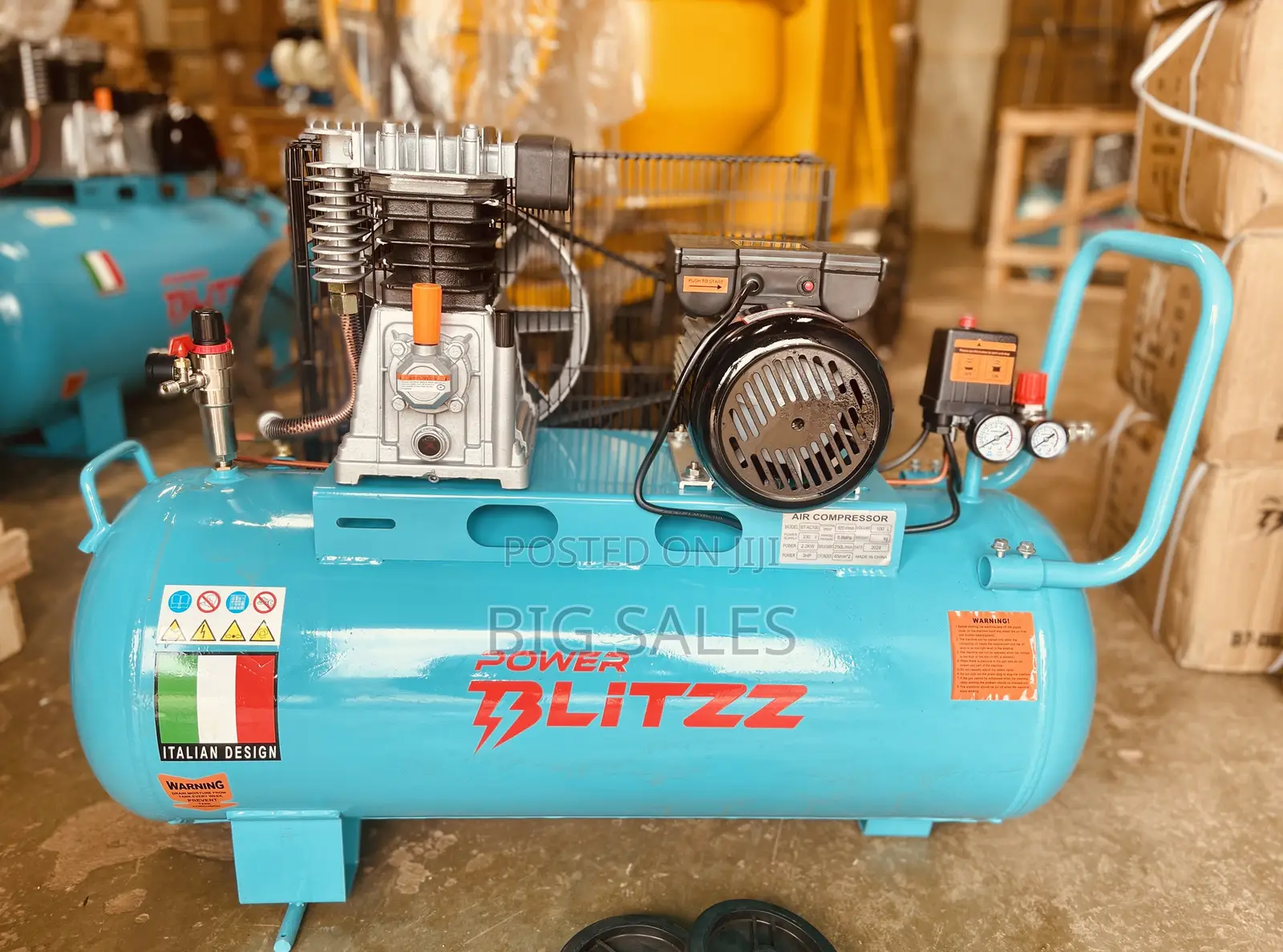 BT-AC100 Air Compressor 100L With Belt