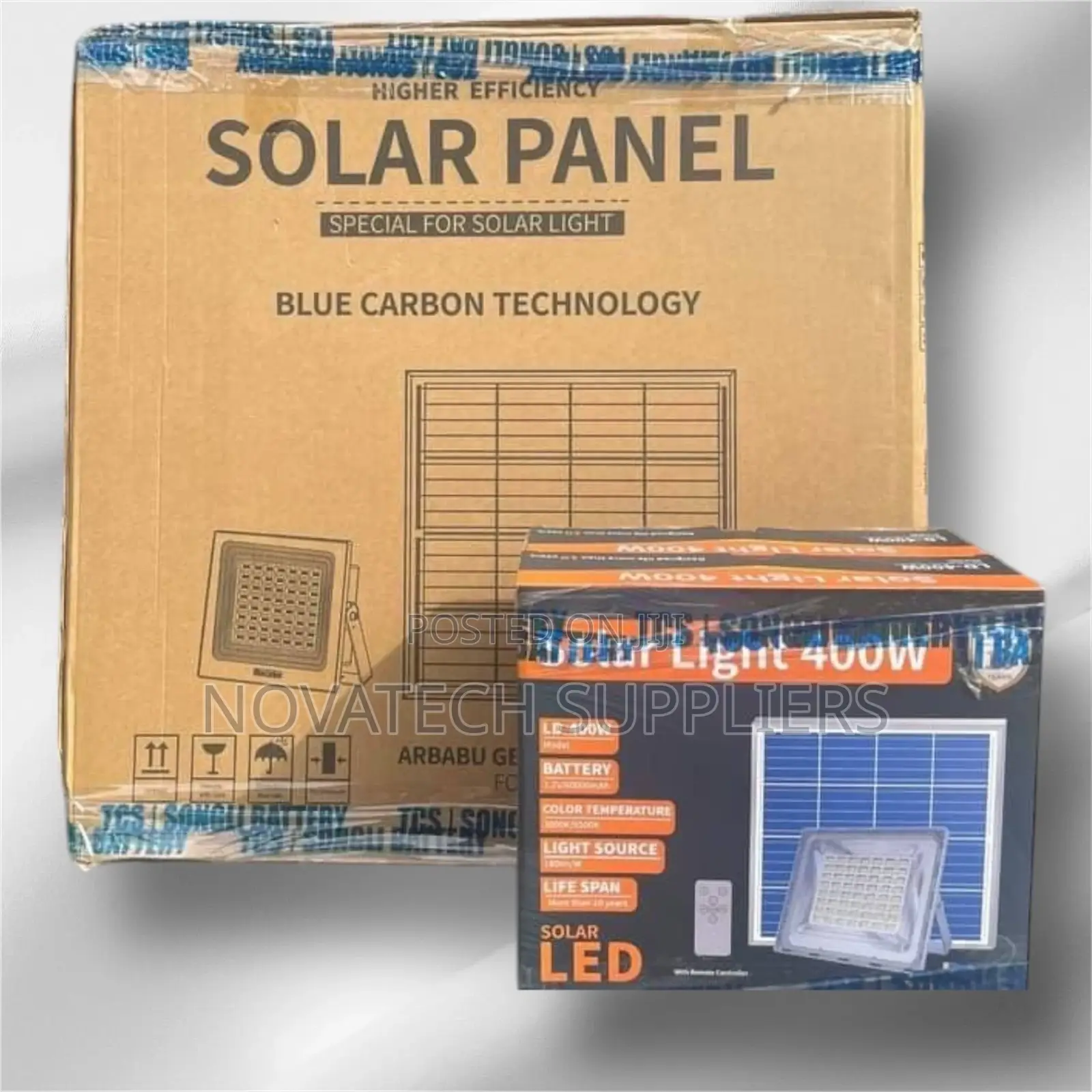 400W Blue Carbon Solar Wawa Flood Lights Soren
