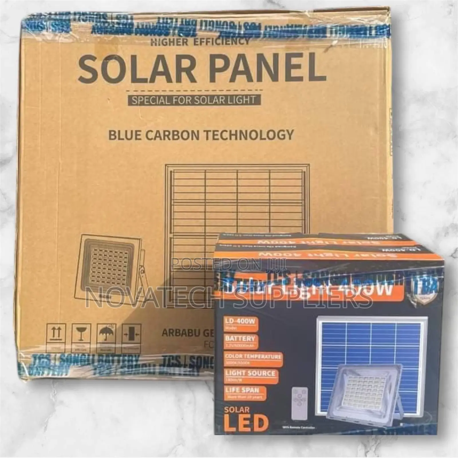 400W Blue Carbon Wawa Solar Flood Lights Brecca