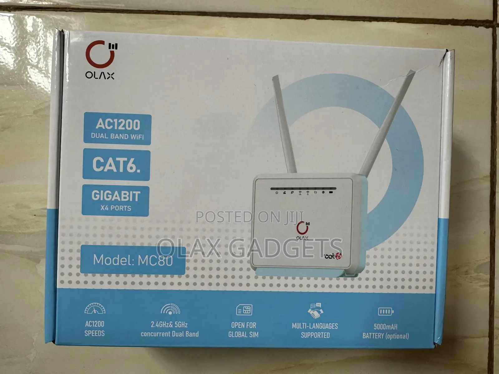 Olax Mc80 2.4ghz 5ghz Simcard Router - Open Up All Network