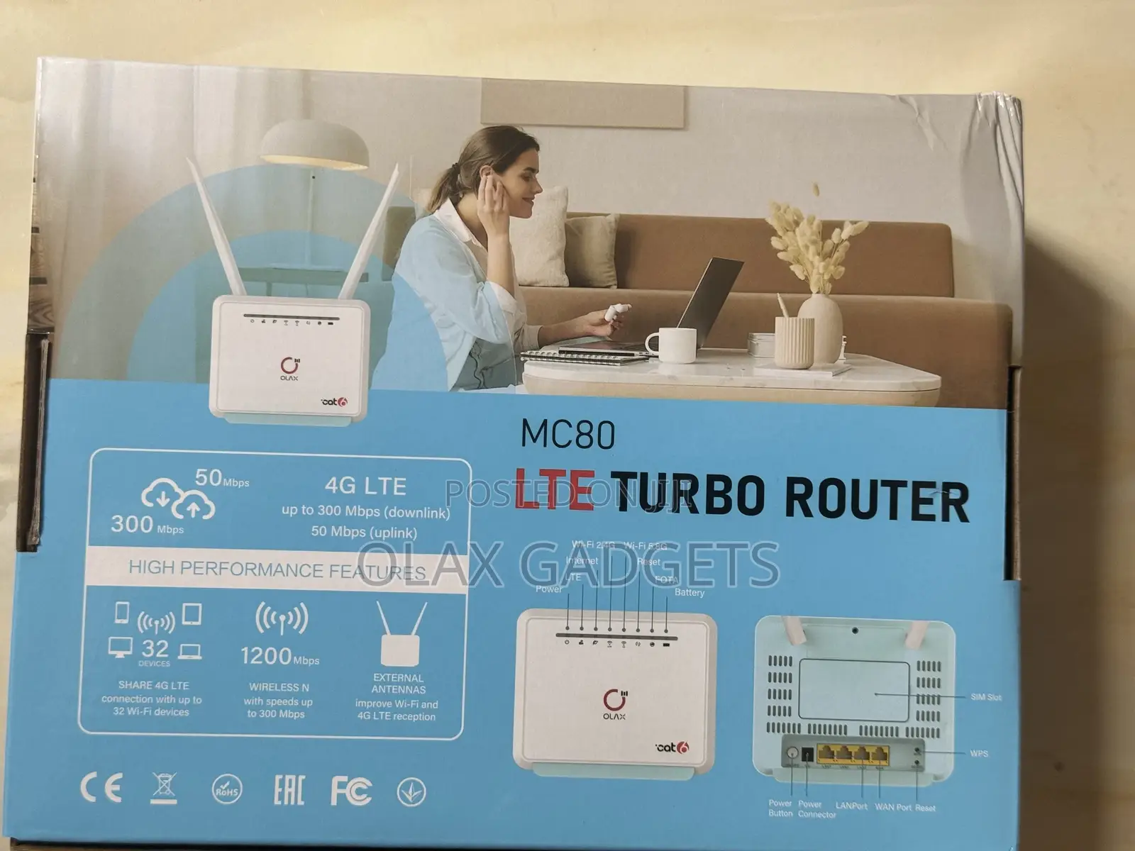 Olax Mc80 2.4ghz 5ghz Simcard Router - Open Up All Network