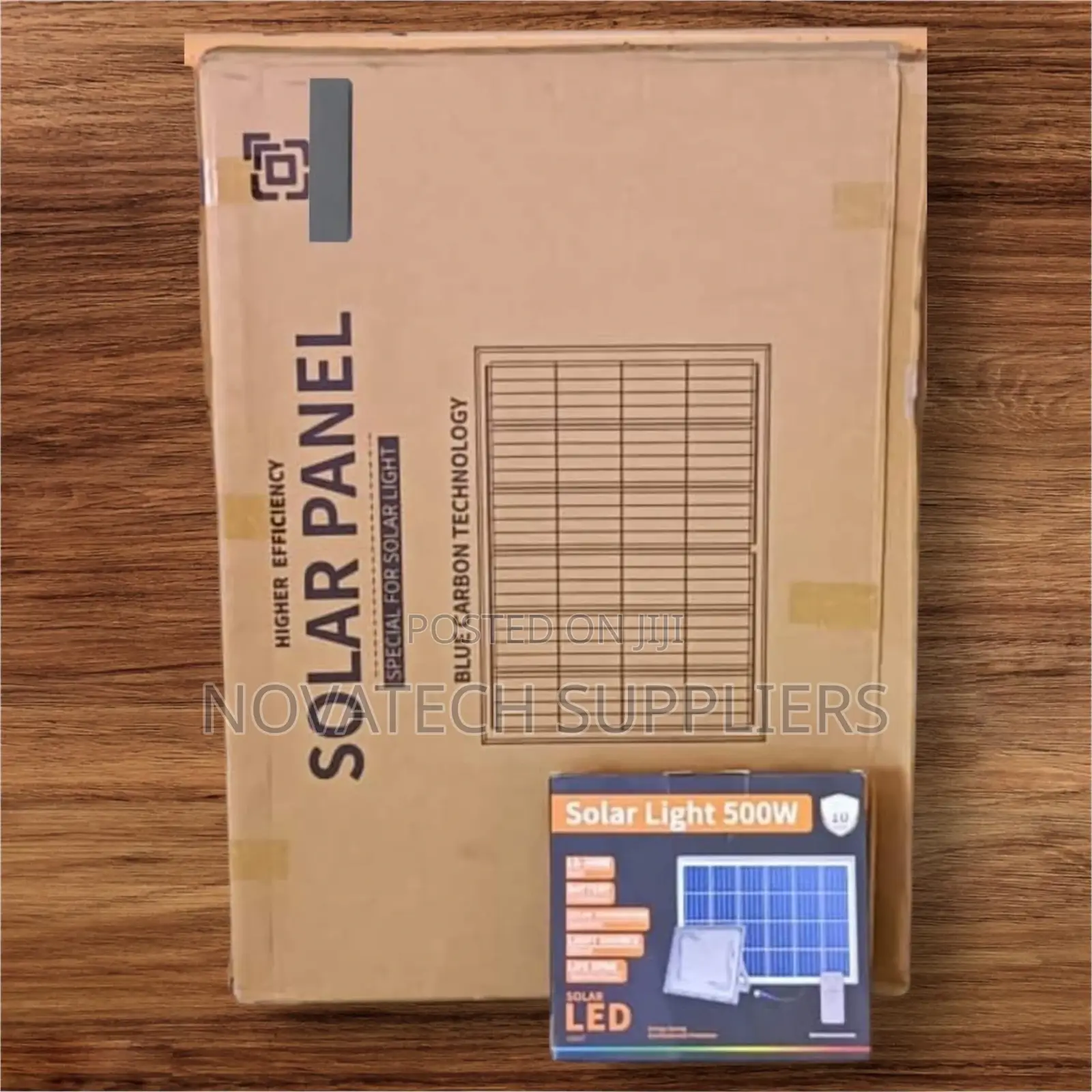 500W Blue Carbon Wawa Solar Flood Lights Kael