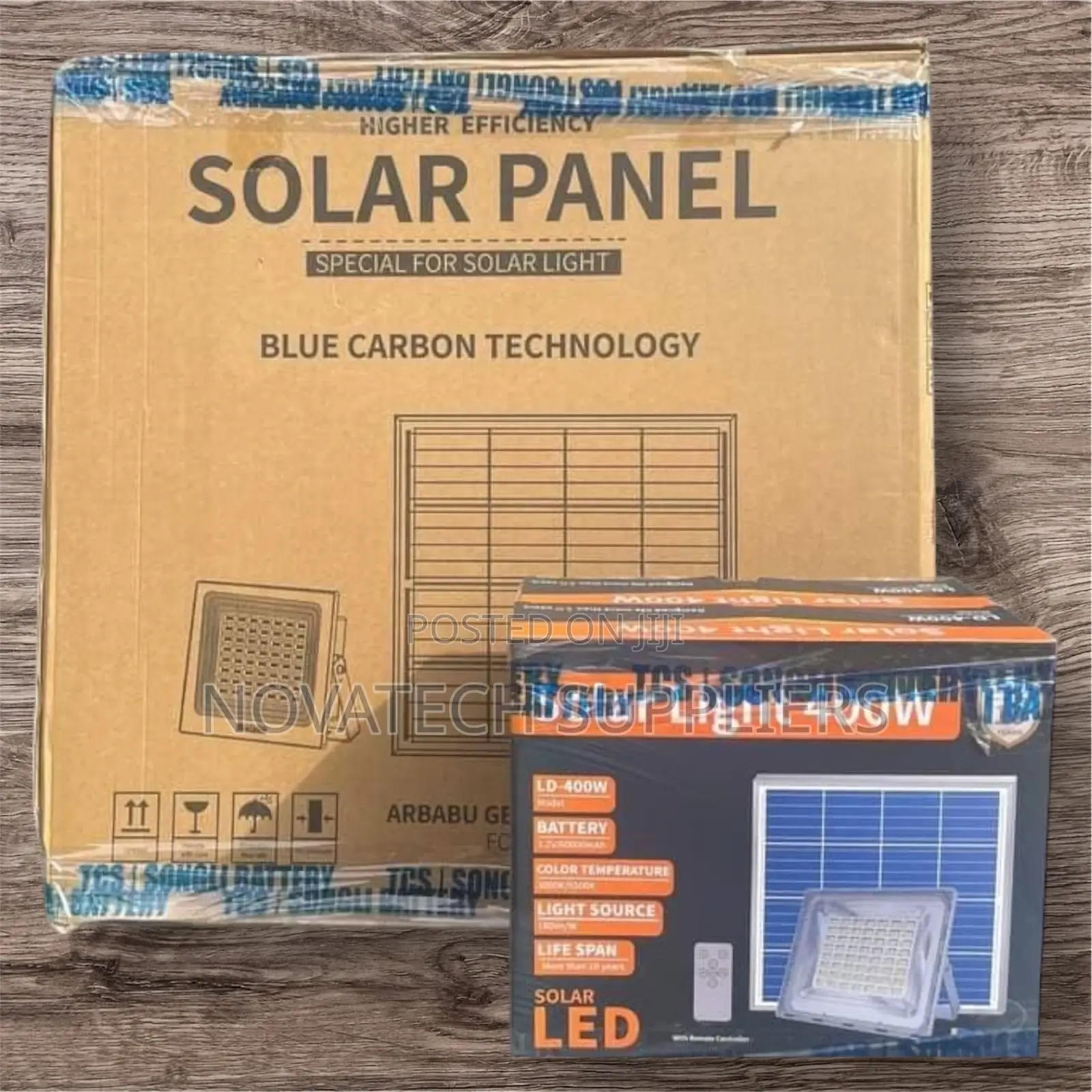 400W Blue Carbon Wawa Solar Flood Lights Dasm