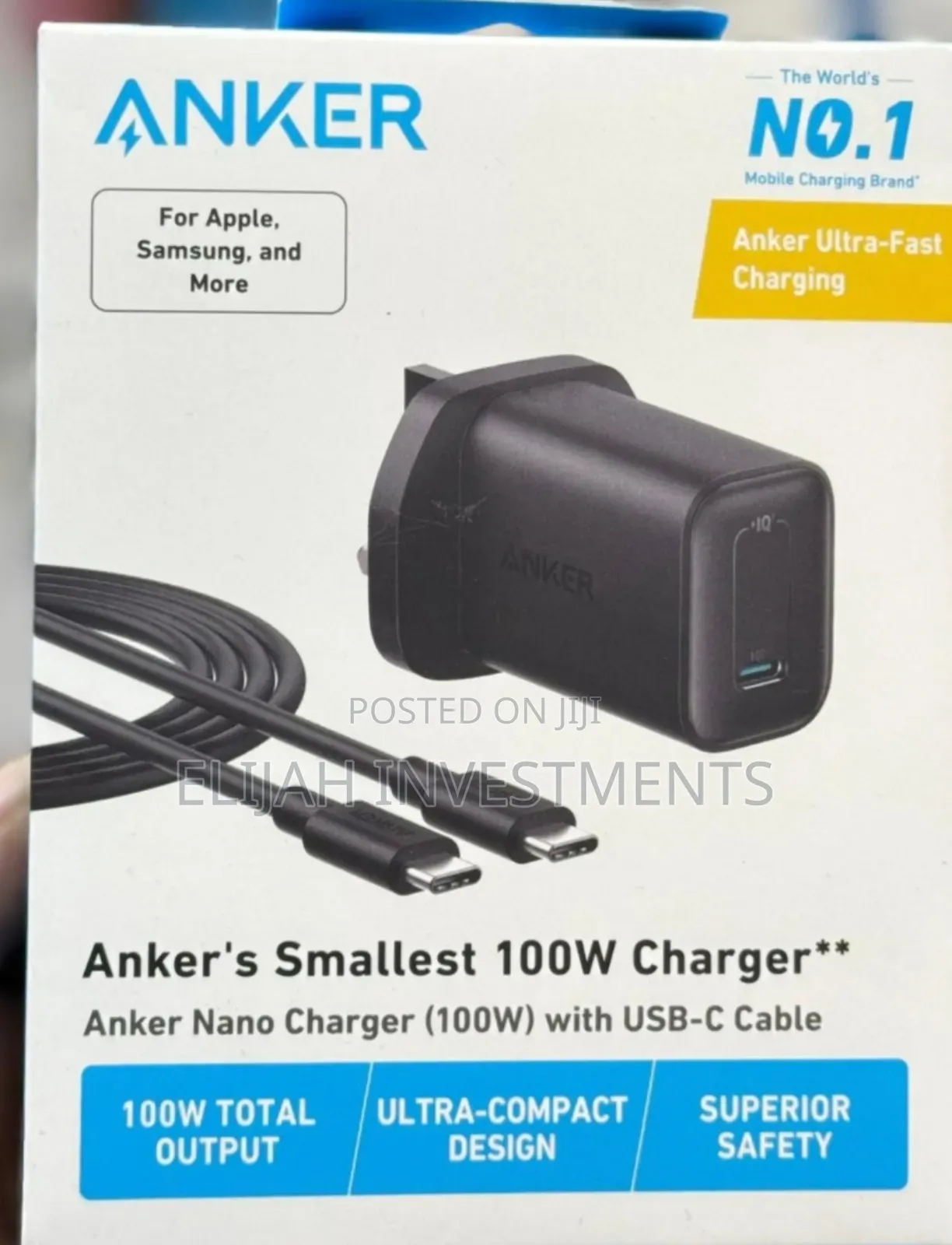 Brand New Anker's Smallest 100W Charger