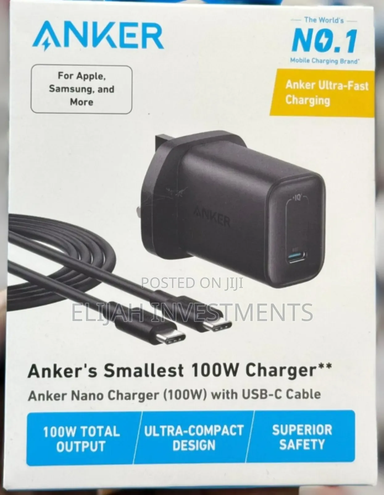 Brand New Anker's Smallest 100W Charger