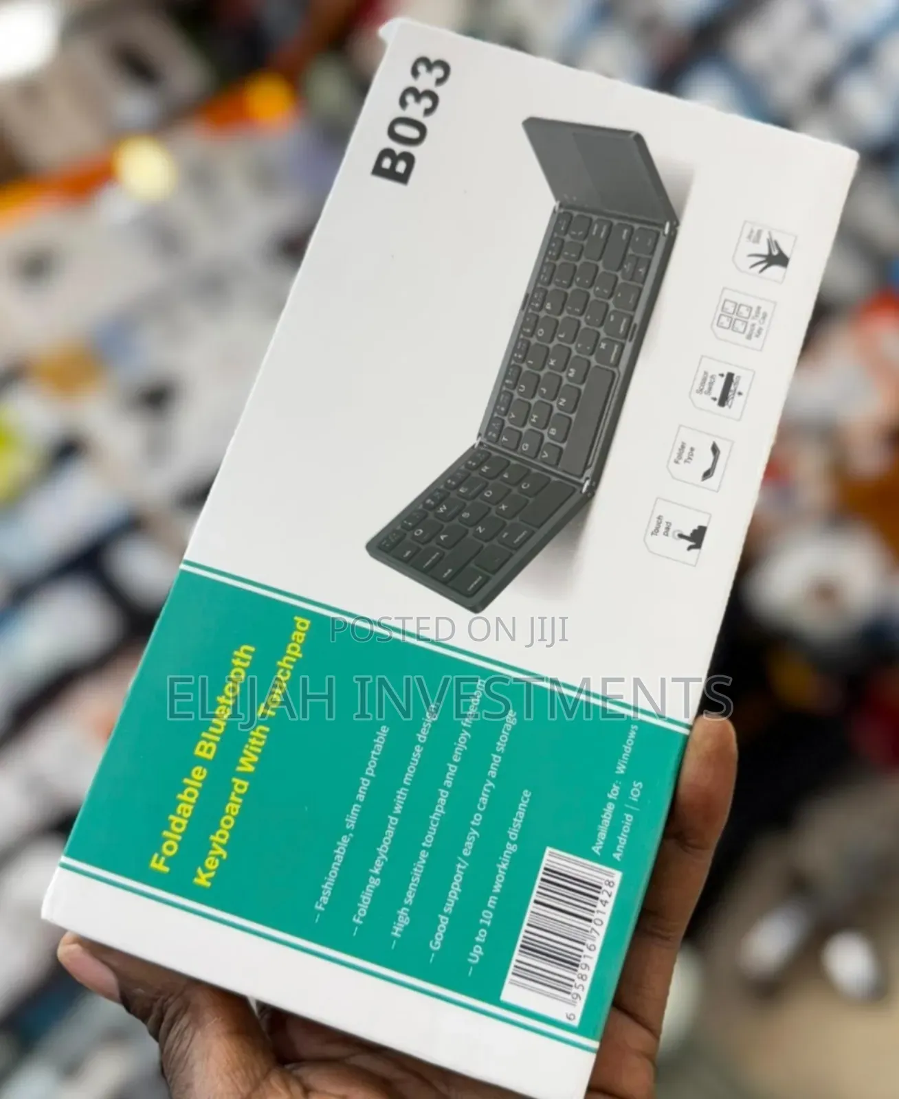 Genuine Foldable Bluetooth Keyboard With Touch Pad