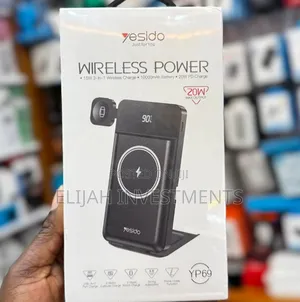 Genuine Yesido Wireless Power Bank 3in 1
