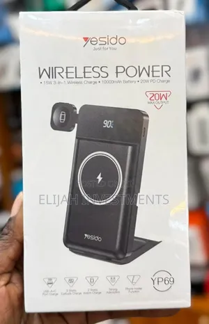 Genuine Yesido Wireless Power Bank 3in 1