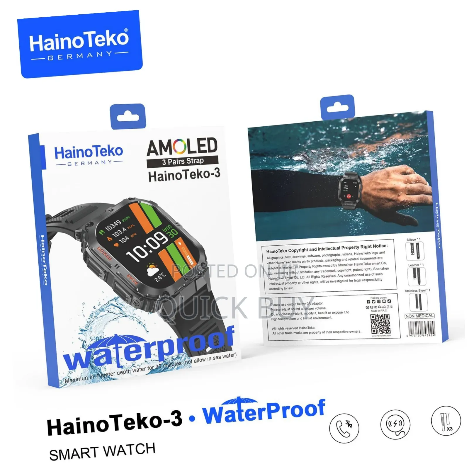 Haino Tek-3 Waterproof Watch