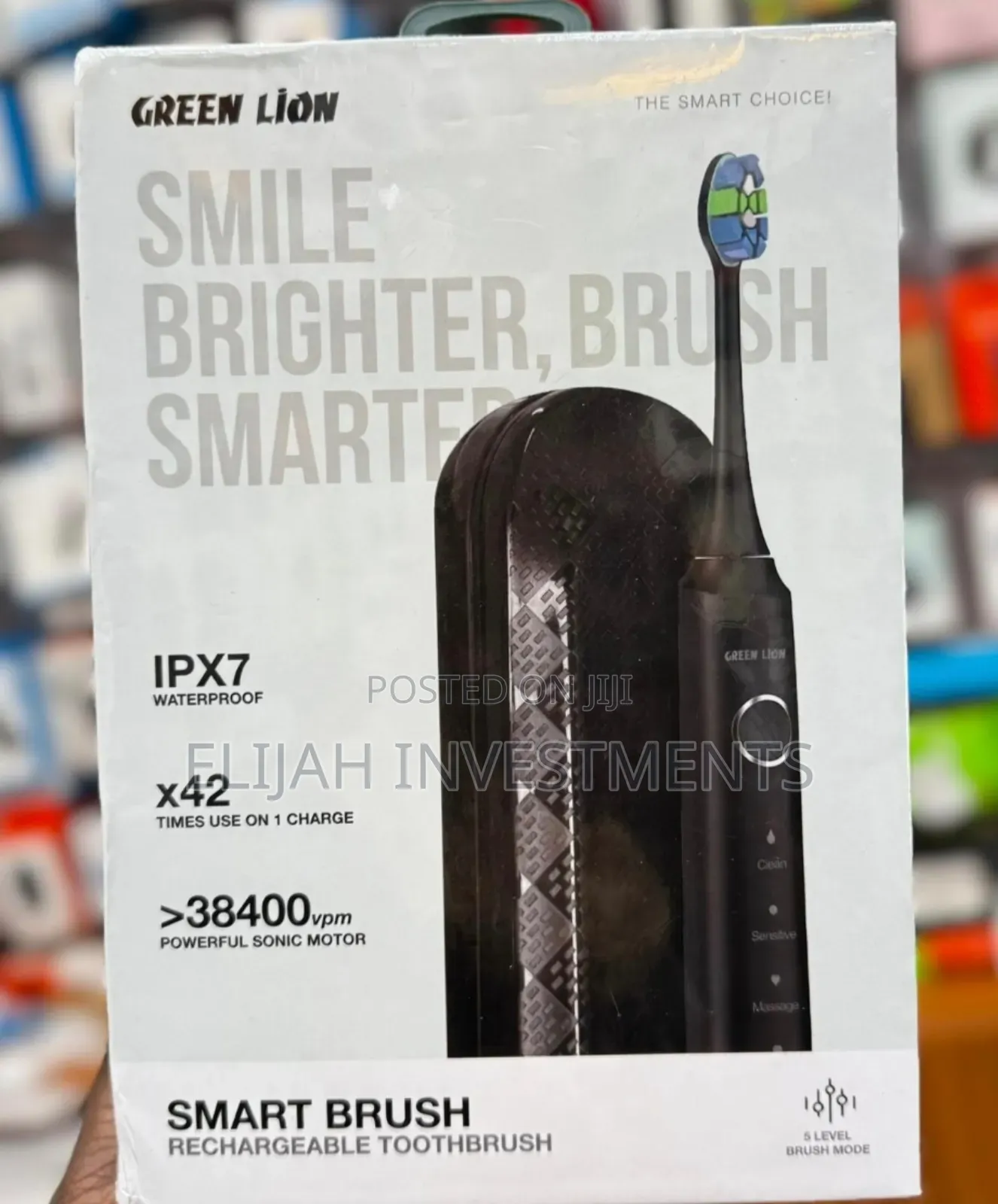 Effective Green Lion Rechargeable Smart Brush