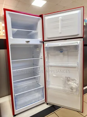 Brand 270ltrs Hisense Double Door Refrigerator Red Color