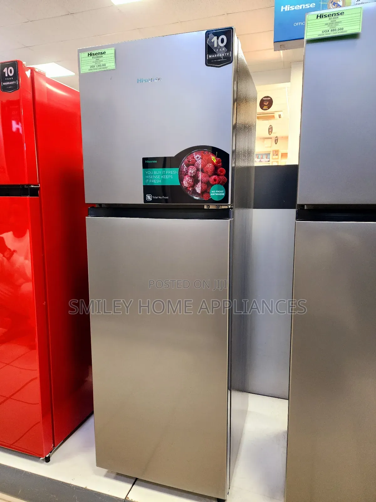 Brand New 222ltrs Hisense Frost Free Refrigerator Silver