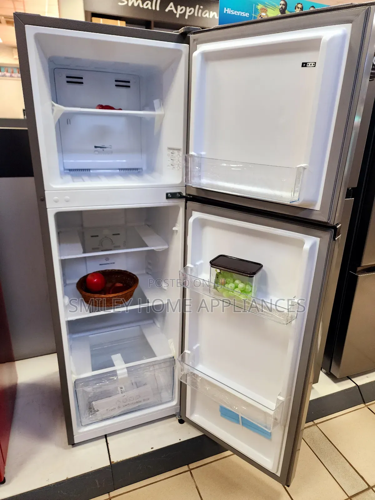 Brand New 222ltrs Hisense Frost Free Refrigerator Silver