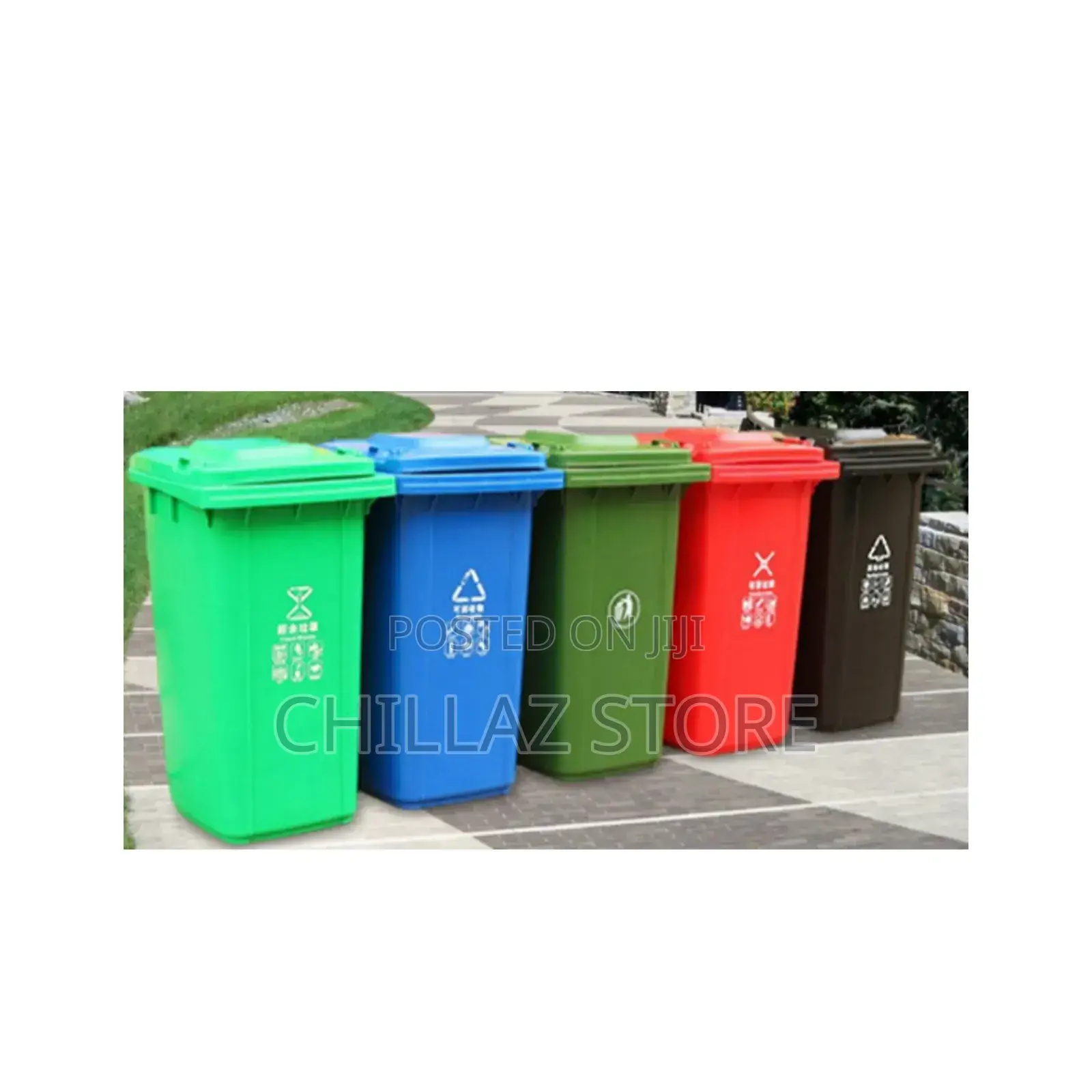 Plastic Dust Bins.