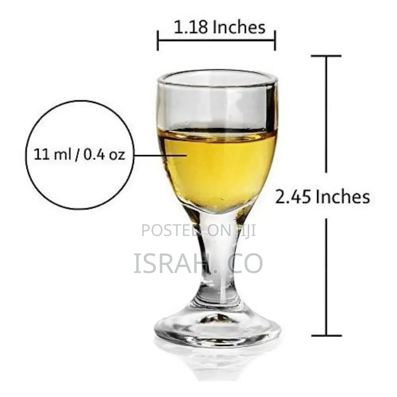 11ml 0.4ozcocktail Whisky Mini Shot Glasses Set of 6- Clear.