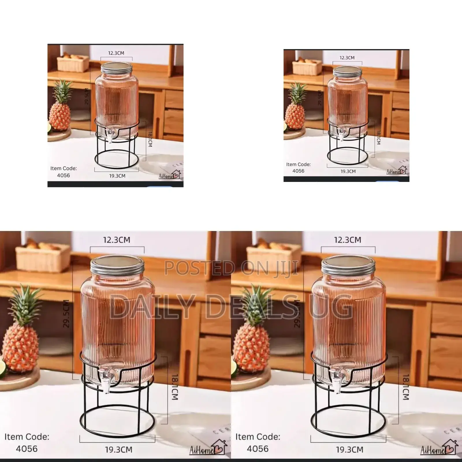 Portable Glass Juice Dispenser