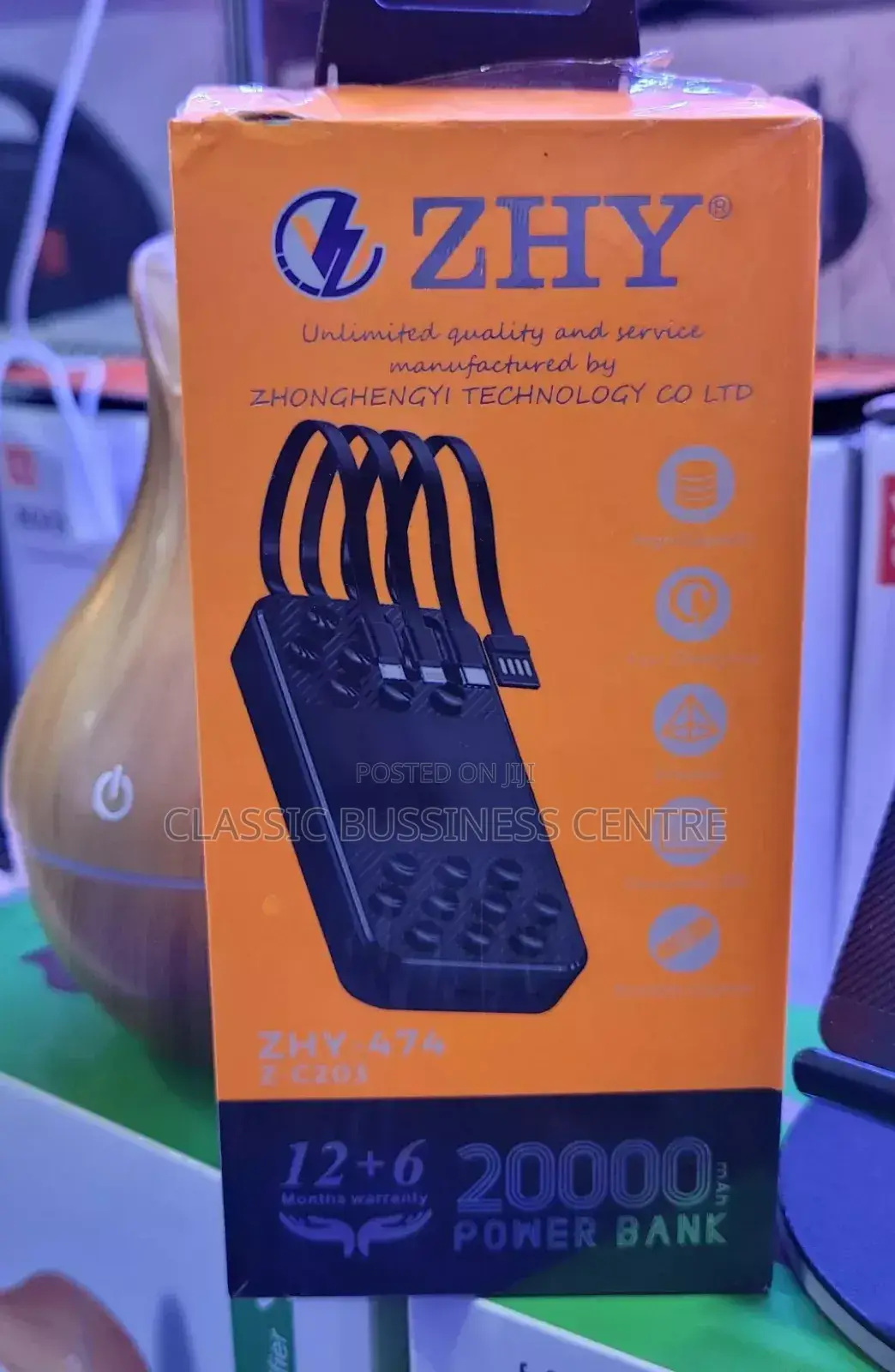 Zhy 20000mah Powerbank/ Fast Charging Powerbank