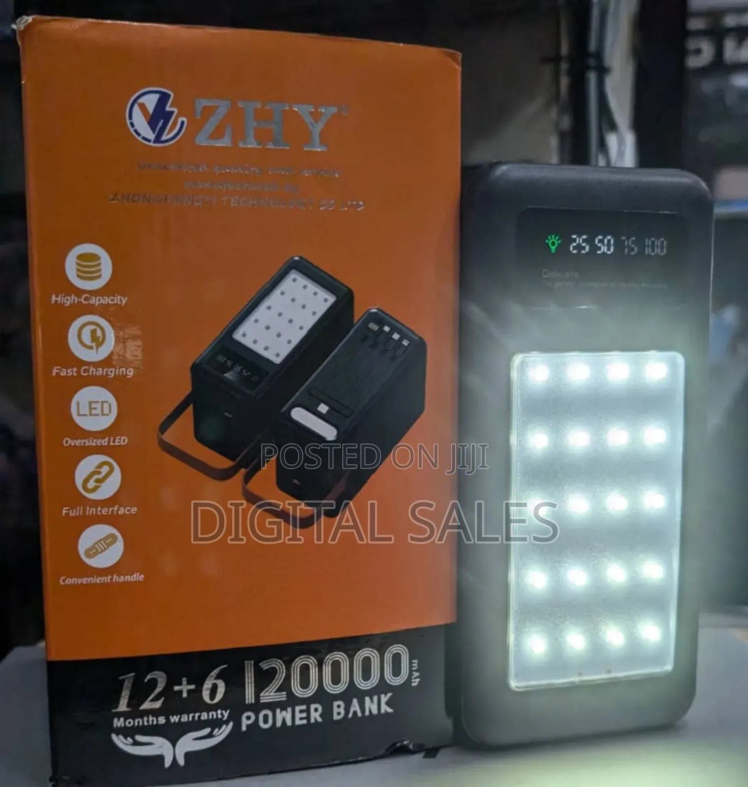 Fast Charging High Capacity Power Bank 120000 Mah