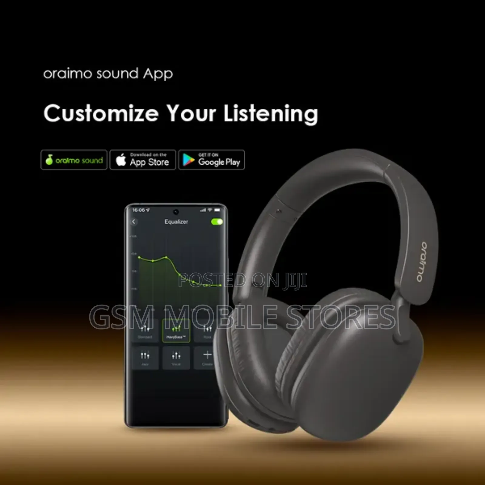 Oraimo Boompop Lite ENC Over-Ear Wireless Headphones