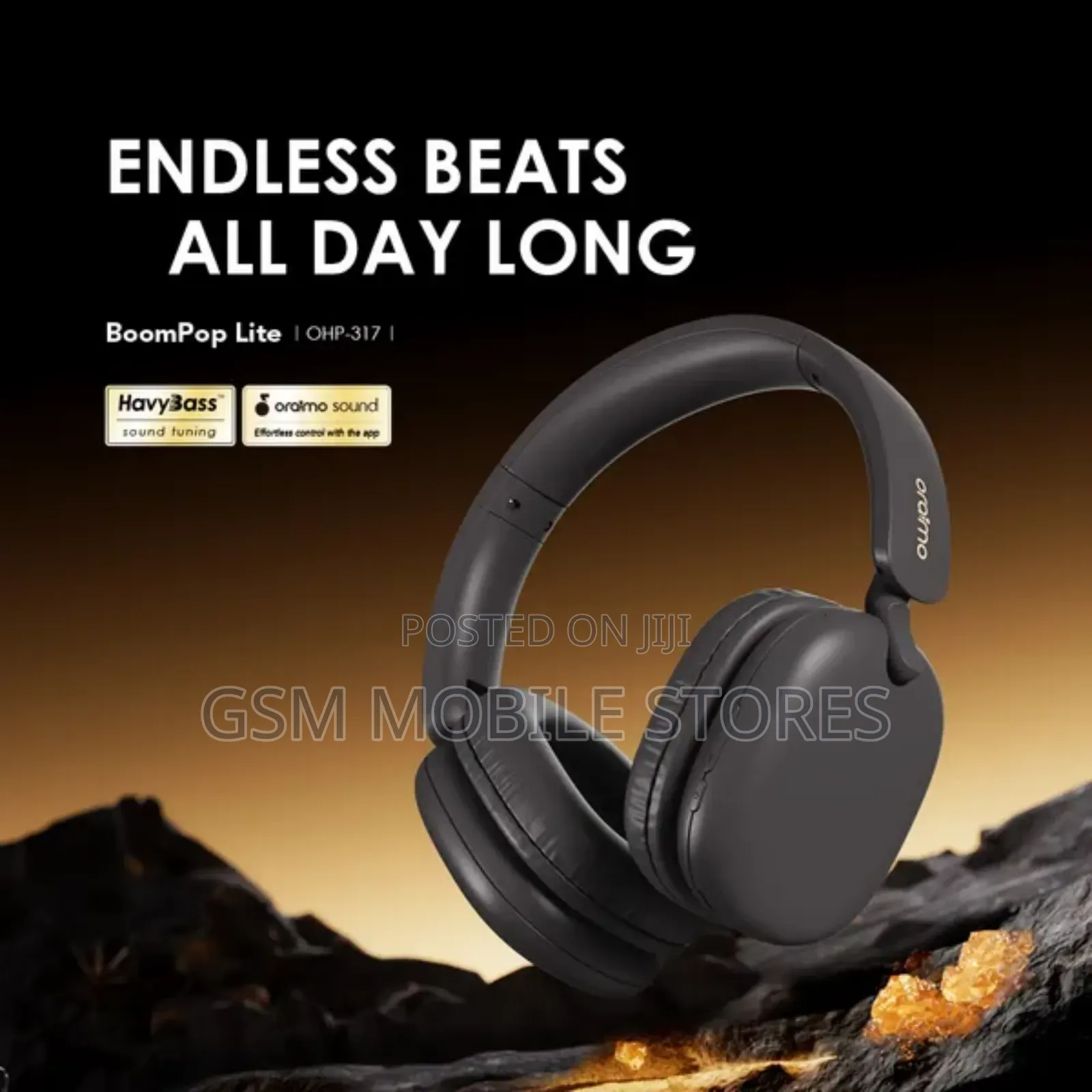 Oraimo Boompop Lite ENC Over-Ear Wireless Headphones