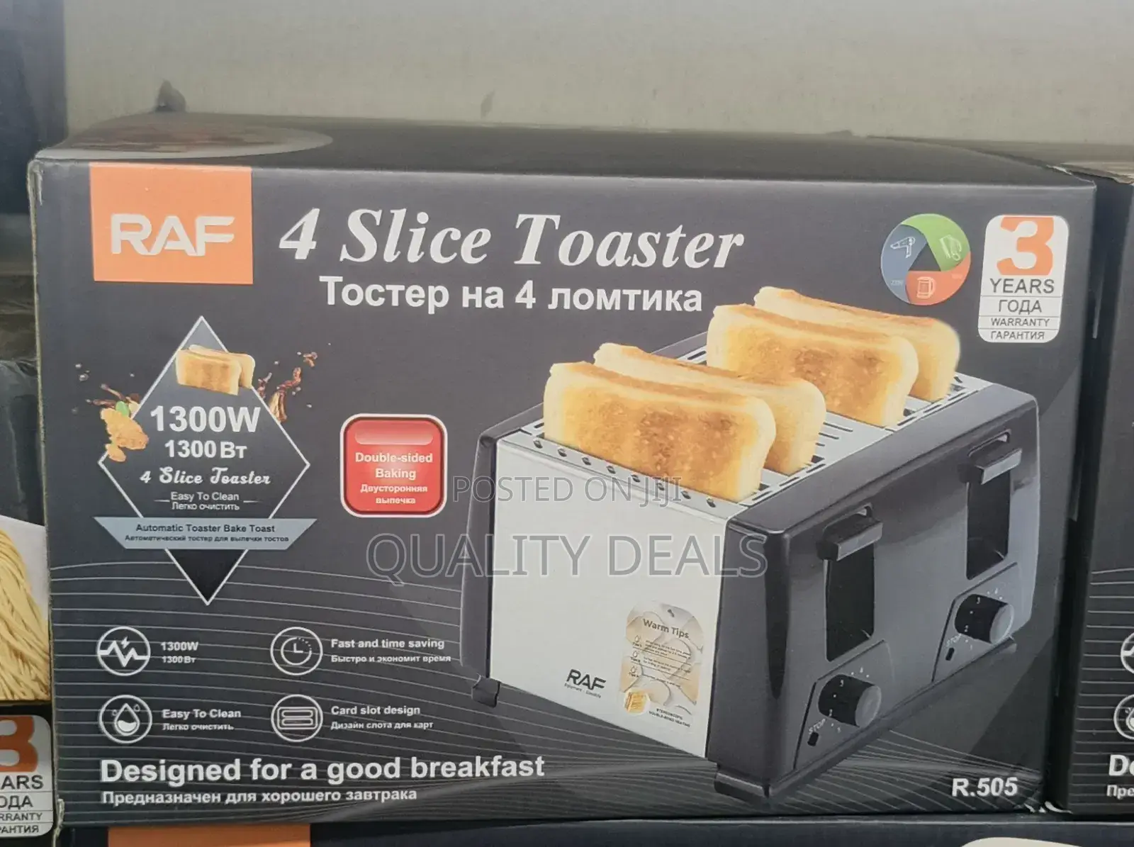 RAF 4 Slice Bread Toaster