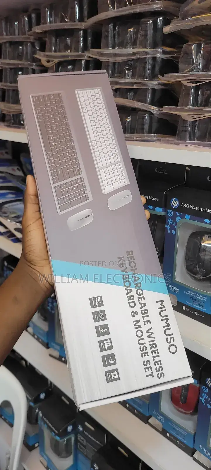 Mumuso Rechargeable Wireless Keyboard Mouse Set