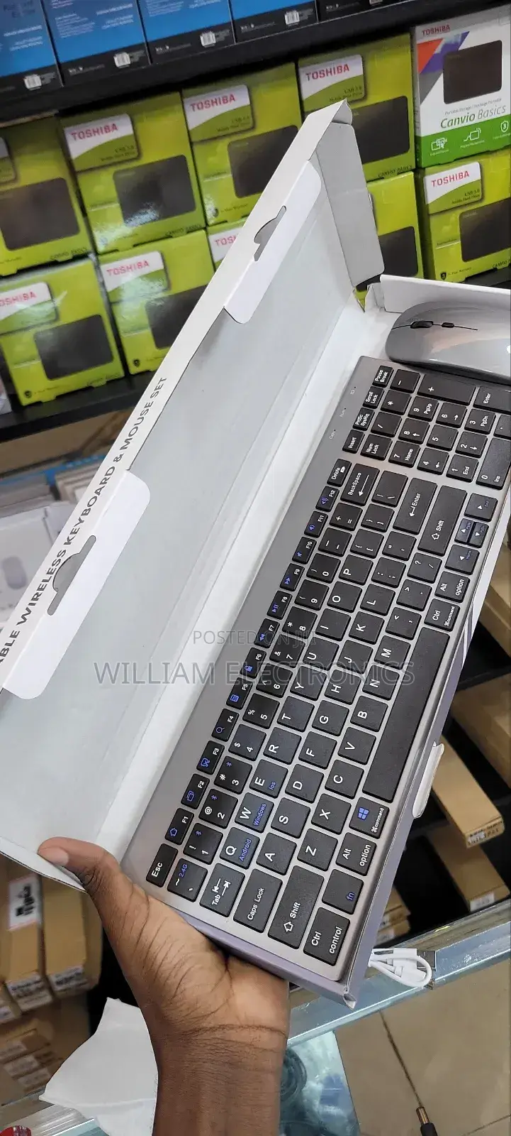 Mumuso Rechargeable Wireless Keyboard Mouse Set
