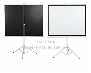 Projector Screen 180 X 180 With Tripod Stand - 360° Rotation